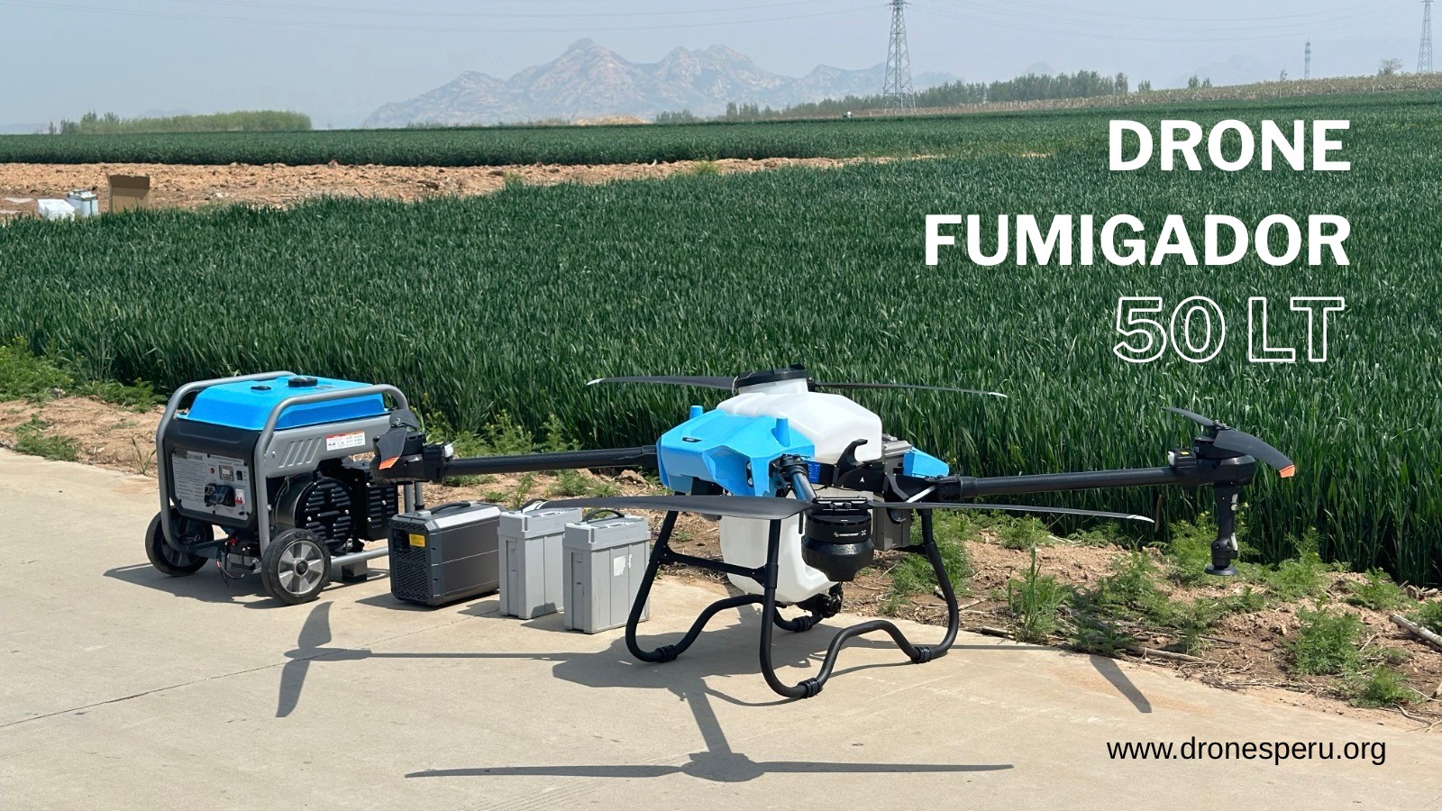Drone fumigador 50 litros en lima Peru - fumigacion de cultivos